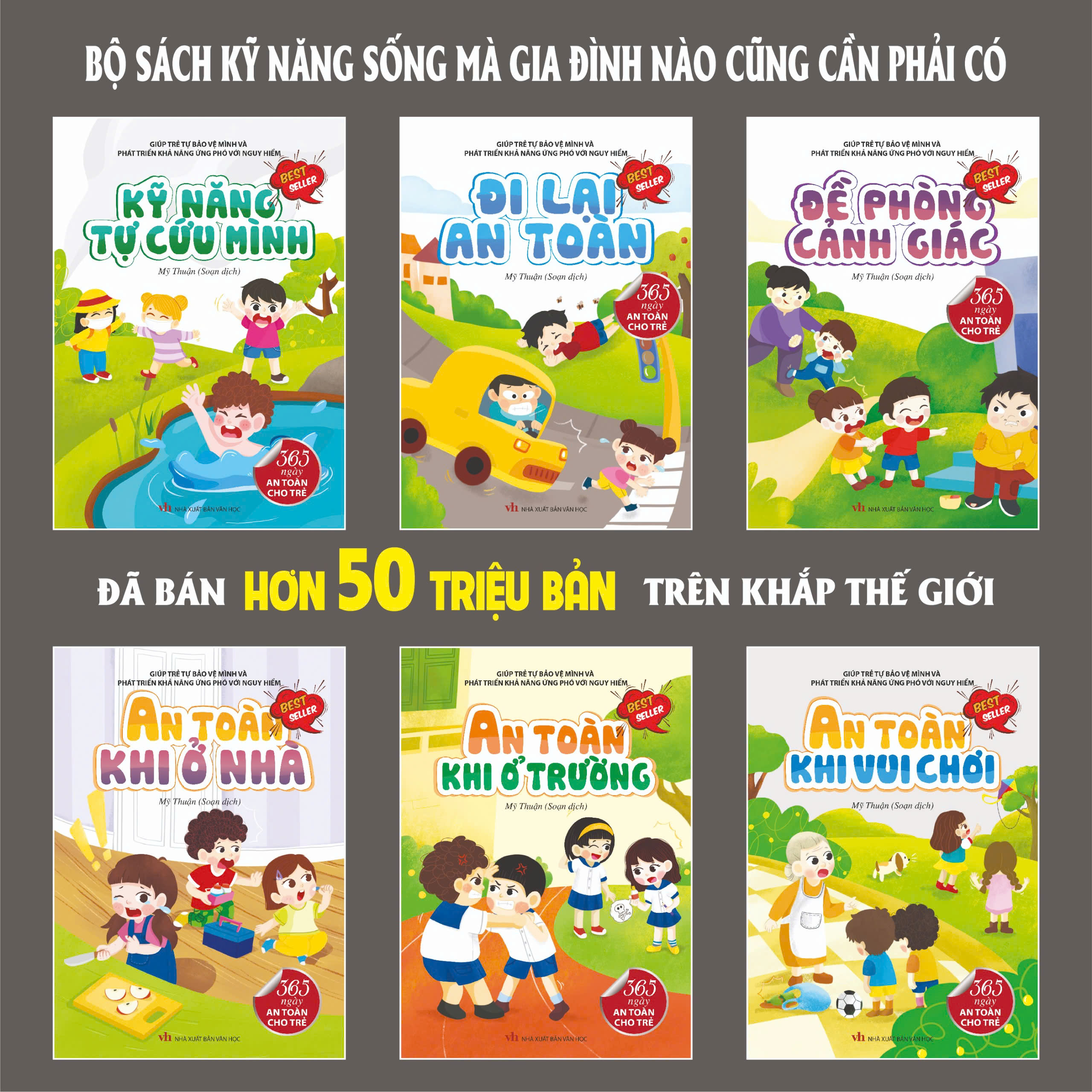 Bộ Sách Kỹ Năng Sống Dành Cho Trẻ: Giỏi Giao Tiếp, Thói Quen Tốt, Tự Thoát Hiểm, Tự Bảo Vệ Mình